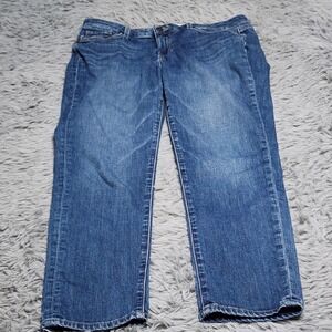Paige Jimmy Jimmy Crop Jeans Womens 28 Blue Denim Casual Pants 26 Inseam Cropped
